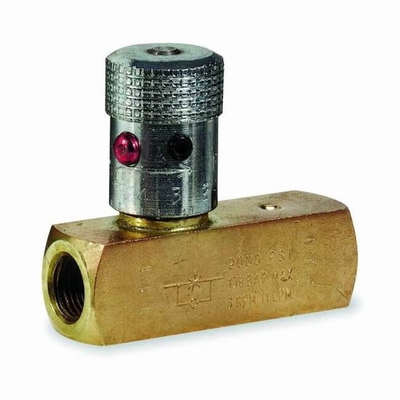 Parker Colorflow Flow Control Valve,Brass,1/8-27,3 GPM F200B