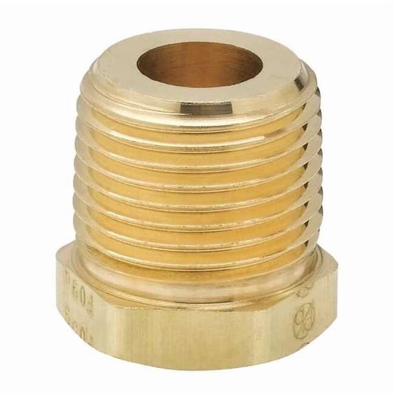 Parker Bushing Brass Bushing, 1/2 in Male NPT X 3/8 in Female NPT L209P-8-6