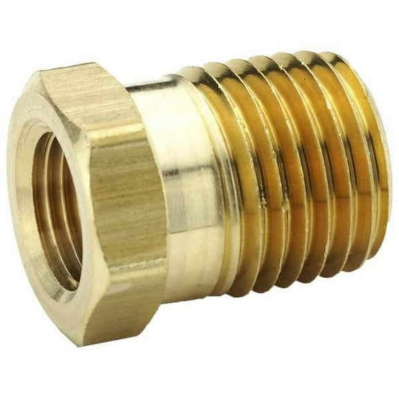 Parker Hex Bushing Brass Bushing, 3/8 in Female NPT X 1/2 in Male NPT 209P-8-6