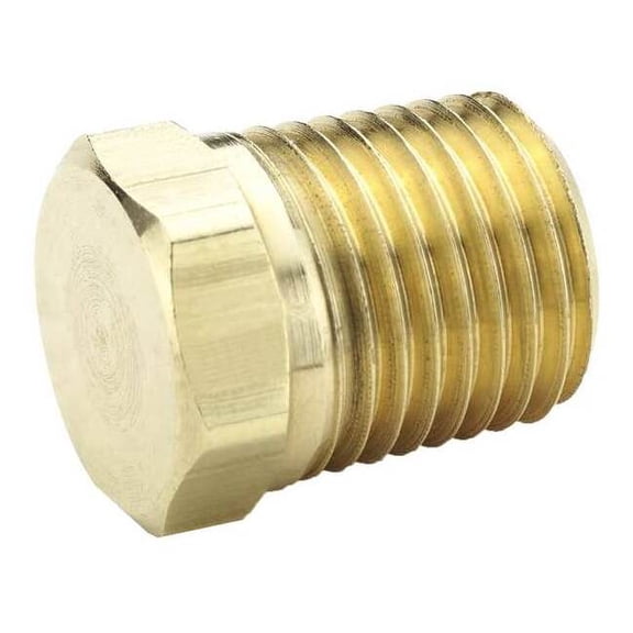 Parker Hex Head Plug,Brass,3/8" Pipe Size,MNPT 218P-6