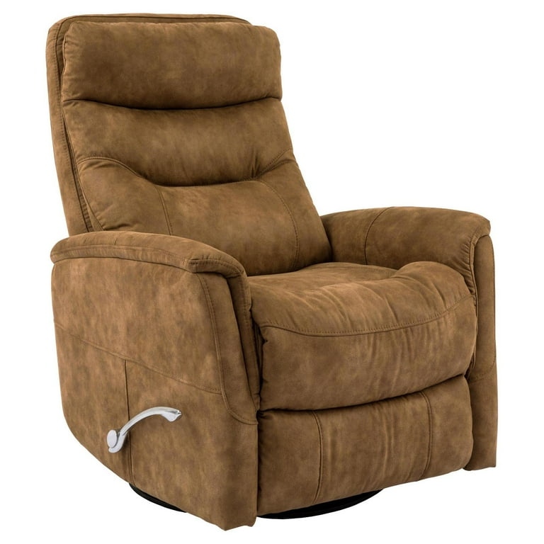 Parker house gemini faux 2024 leather swivel glider recliner