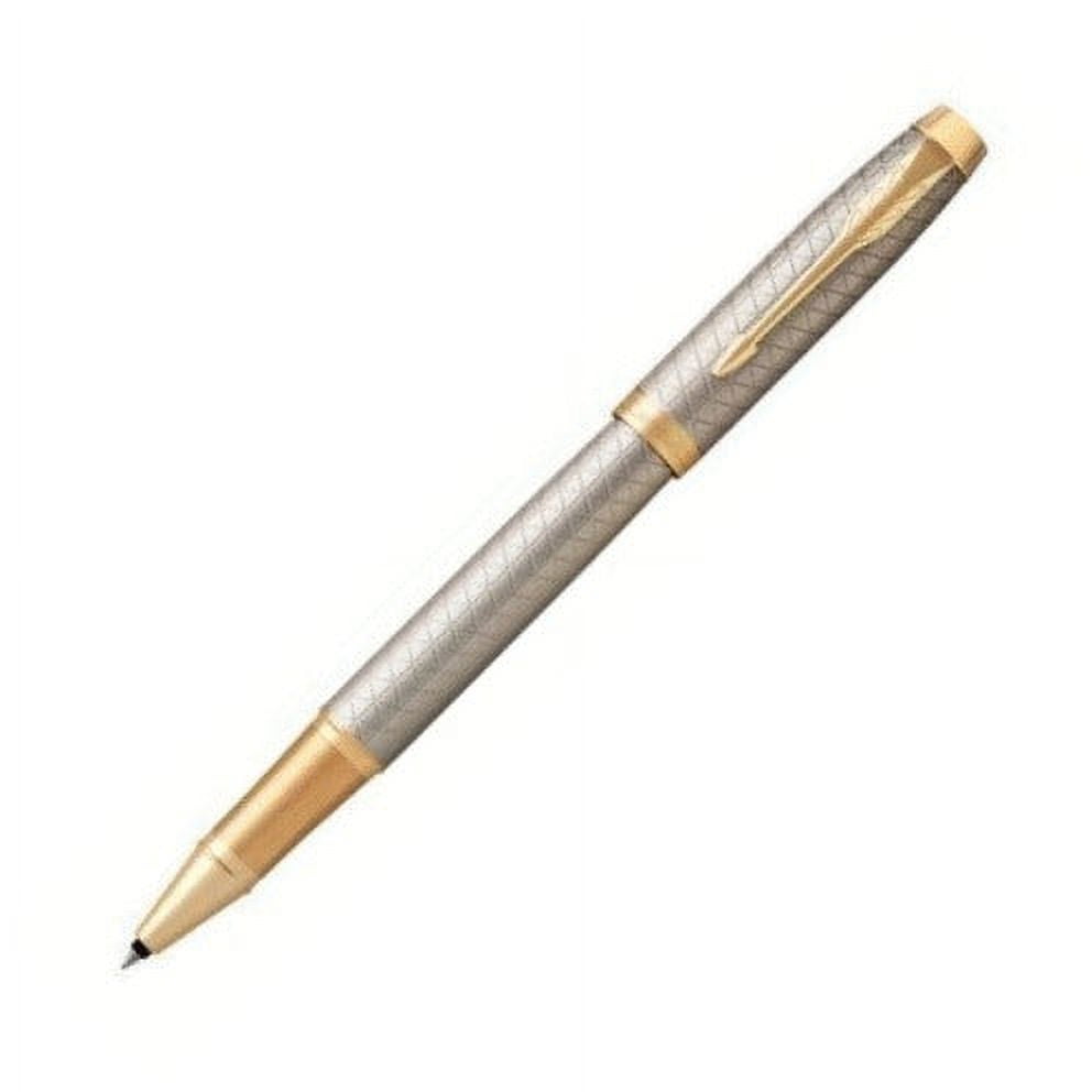 Parker IM Premium Warm Silver GT Rollerball Pen