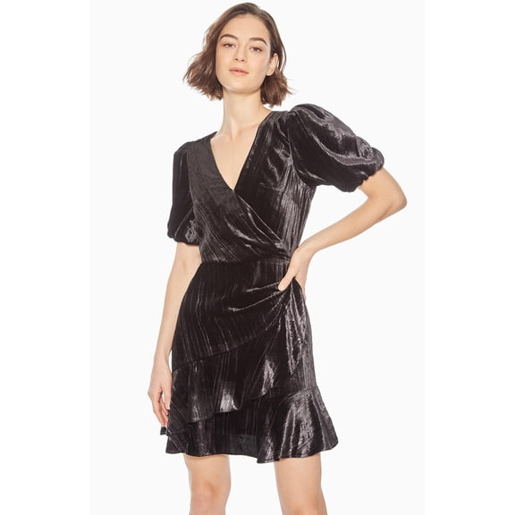 Parker IMPERIAL FOIL Hayden Velvet Mini Dress, US 6