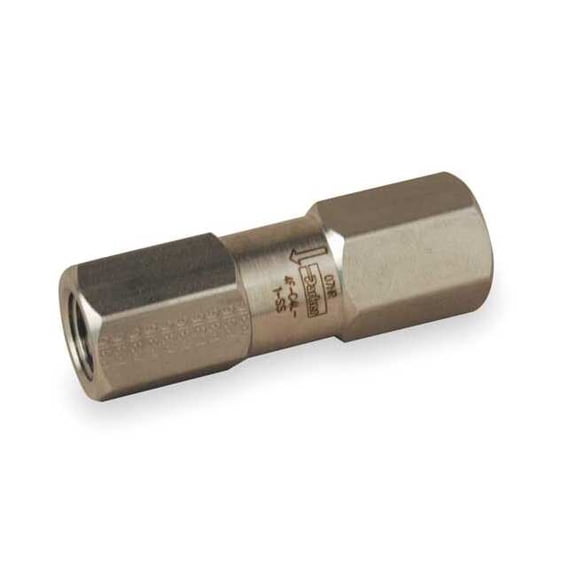 Parker 1/4" FNPT Stainless Steel Instrumentation Check Valve 4F-C4L-1-SS