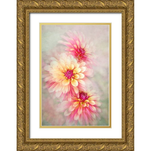 Parker, Jacky 11x14 Gold Ornate Wood Framed with Double Matting Museum Art Print Titled - Trio