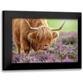 thumbnail image 1 of Parker, Jacky 14x11 Black Modern Framed Museum Art Print Titled - Highland In Heather, 1 of 5