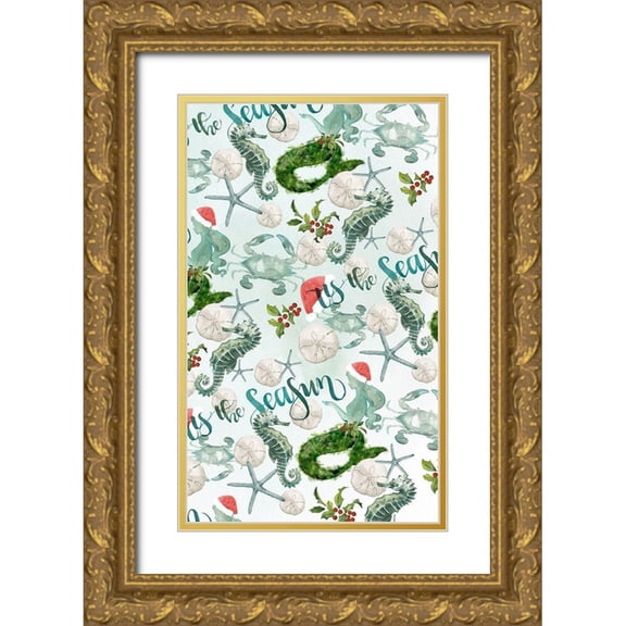 Parker, Jennifer Paxton 10x14 Gold Ornate Wood Framed with Double Matting Museum Art Print Titled - Tis the Seasun Collection E