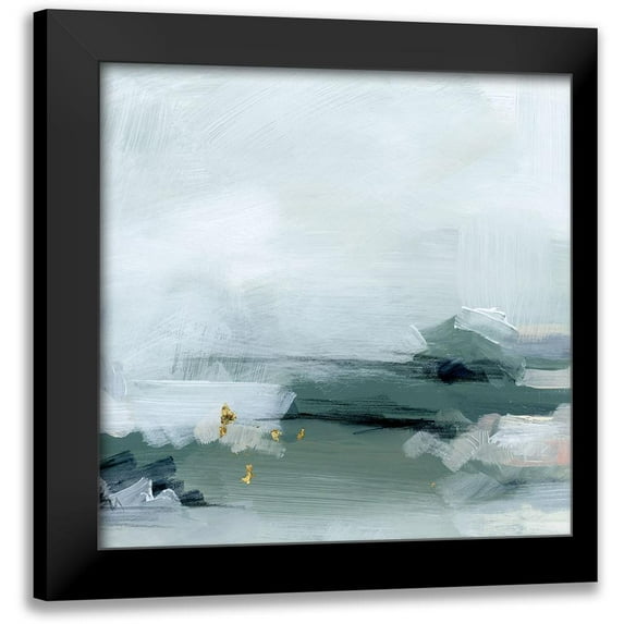 Parker, Jennifer Paxton 12x12 Black Modern Framed Museum Art Print Titled - Abstracted Sea Foam III