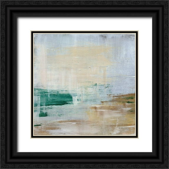 Parker, Jennifer Paxton 12x12 Black Ornate Wood Framed with Double Matting Museum Art Print Titled - Lake Breeze I