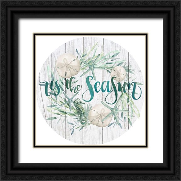 Parker, Jennifer Paxton 12x12 Black Ornate Wood Framed with Double Matting Museum Art Print Titled - Tis the Seasun Collection C