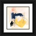 thumbnail image 1 of Parker, Jennifer Paxton 12x12 Black Ornate Wood Framed with Double Matting Museum Art Print Titled - Yellow Ochre Splotch II, 1 of 4