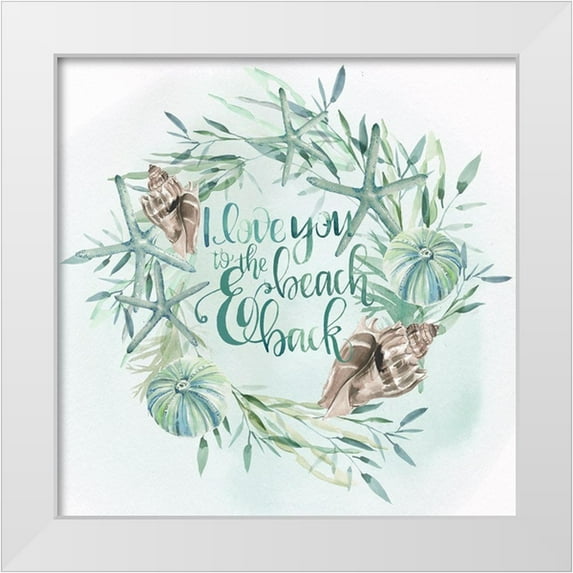 Parker, Jennifer Paxton 12x12 White Modern Wood Framed Museum Art Print Titled - Drawn to the Sea V