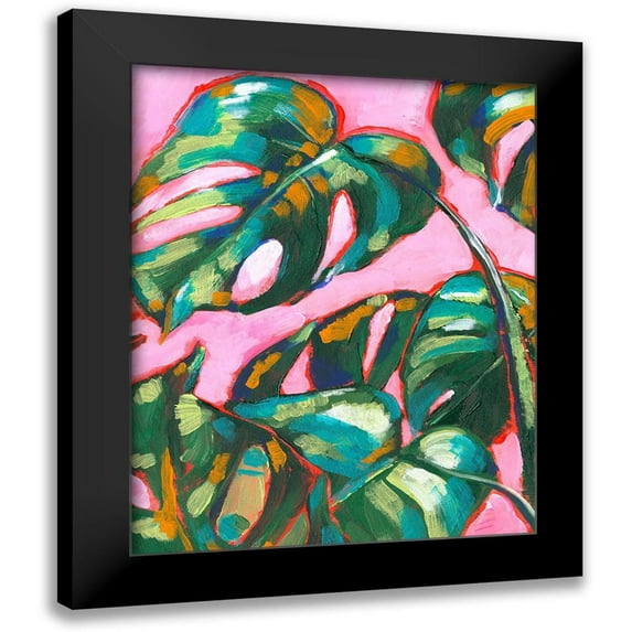 Parker, Jennifer Paxton 12x14 Black Modern Framed Museum Art Print Titled - Psychedelic Palms II
