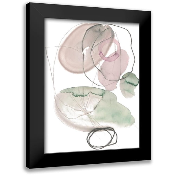 Parker, Jennifer Paxton 12x14 Black Modern Framed Museum Art Print Titled - Sea Glass Stack III