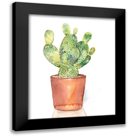 Parker, Jennifer Paxton 12x14 Black Modern Framed Museum Art Print Titled - Sharp Succulents IV