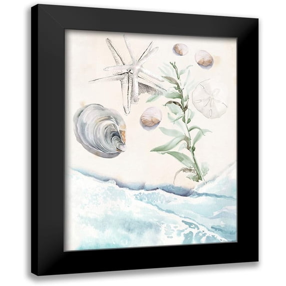 Parker, Jennifer Paxton 12x14 Black Modern Framed Museum Art Print Titled - Washing Ashore II