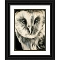 thumbnail image 1 of Parker, Jennifer Paxton 12x14 Black Ornate Wood Framed with Double Matting Museum Art Print Titled - Charcoal Owl II, 1 of 4