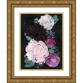 thumbnail image 1 of Parker, Jennifer Paxton 12x14 Gold Ornate Wood Framed with Double Matting Museum Art Print Titled - Dark and Dreamy Floral I, 1 of 4