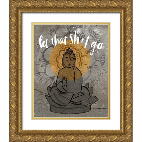 Parker, Jennifer Paxton 12x14 Gold Ornate Wood Framed with Double Matting Museum Art Print Titled - Let It Go I