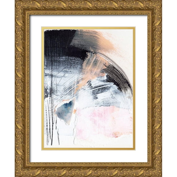Parker, Jennifer Paxton 12x14 Gold Ornate Wood Framed with Double Matting Museum Art Print Titled - Paved Path IV