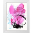 thumbnail image 1 of Parker, Jennifer Paxton 12x14 White Modern Wood Framed Museum Art Print Titled - Neon Flamingos II, 1 of 4