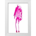 thumbnail image 1 of Parker, Jennifer Paxton 13x18 White Modern Wood Framed Museum Art Print Titled - Fuchsia Street Fashion III, 1 of 4
