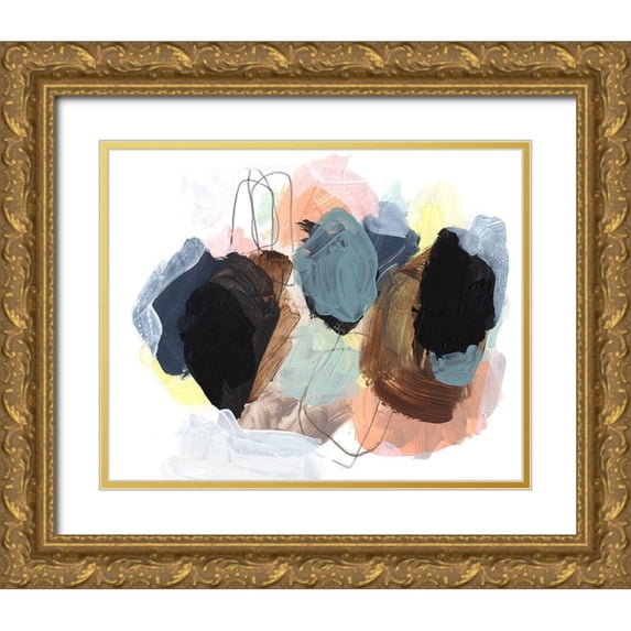 Parker, Jennifer Paxton 14x12 Gold Ornate Wood Framed with Double Matting Museum Art Print Titled - Boulders II