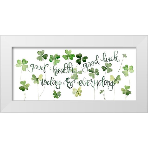 Parker, Jennifer Paxton 14x8 White Modern Wood Framed Museum Art Print Titled - Clover Sayings Collection D