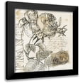 thumbnail image 1 of Parker, Jennifer Paxton 15x15 Black Modern Framed Museum Art Print Titled - Rose Romance IV, 1 of 5