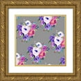 thumbnail image 1 of Parker, Jennifer Paxton 15x15 Gold Ornate Wood Framed with Double Matting Museum Art Print Titled - Bright Easter Bouquet Collection G, 1 of 4