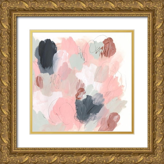 Parker, Jennifer Paxton 15x15 Gold Ornate Wood Framed with Double Matting Museum Art Print Titled - Ericas Bouquet I
