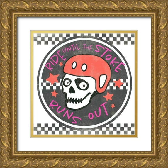 Parker, Jennifer Paxton 15x15 Gold Ornate Wood Framed with Double Matting Museum Art Print Titled - Rad Times III