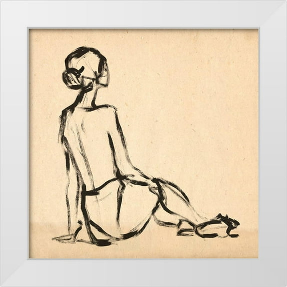 Parker, Jennifer Paxton 15x15 White Modern Wood Framed Museum Art Print Titled - Leaning Lines II