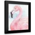 thumbnail image 1 of Parker, Jennifer Paxton 15x18 Black Modern Framed Museum Art Print Titled - Pink Flamingo Portrait II, 1 of 5