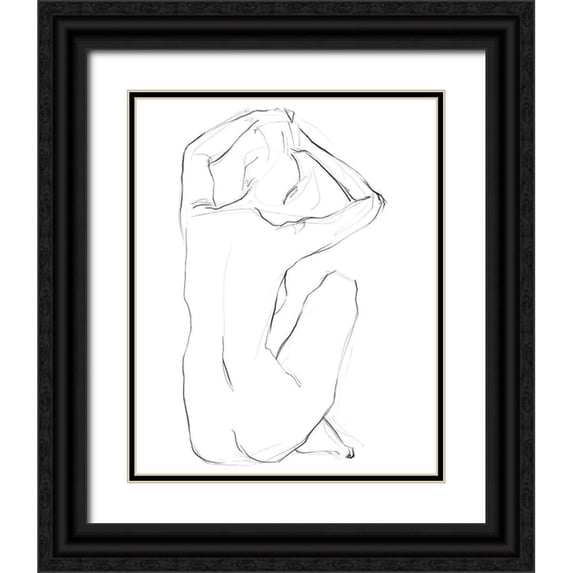 Parker, Jennifer Paxton 15x18 Black Ornate Wood Framed with Double Matting Museum Art Print Titled - Muse I