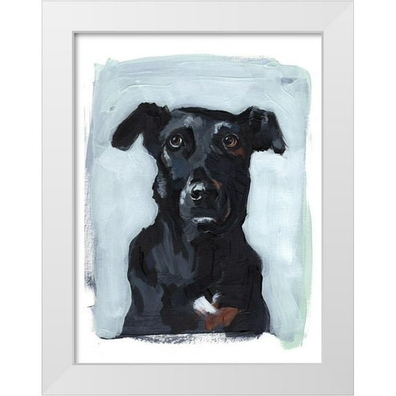 Parker, Jennifer Paxton 15x18 White Modern Wood Framed Museum Art Print Titled - Bestie Portrait I