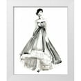thumbnail image 1 of Parker, Jennifer Paxton 15x18 White Modern Wood Framed Museum Art Print Titled - Gestural Evening Gown II, 1 of 4