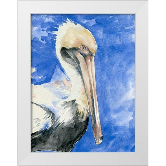 Parker, Jennifer Paxton 15x18 White Modern Wood Framed Museum Art Print Titled - Pelican Pool I