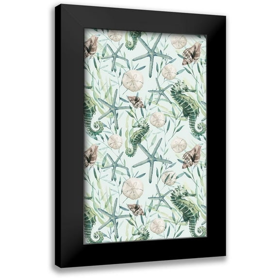 Parker, Jennifer Paxton 16x24 Black Modern Framed Museum Art Print Titled - Coastal Vibes Collection E