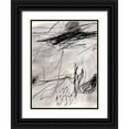 thumbnail image 1 of Parker, Jennifer Paxton 19x24 Black Ornate Wood Framed with Double Matting Museum Art Print Titled - Charcoal Waltz I, 1 of 4