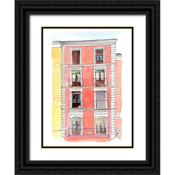 Parker, Jennifer Paxton 19x24 Black Ornate Wood Framed with Double Matting Museum Art Print Titled - Settling In I