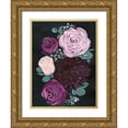 thumbnail image 1 of Parker, Jennifer Paxton 19x24 Gold Ornate Wood Framed with Double Matting Museum Art Print Titled - Dark and Dreamy Floral II, 1 of 4