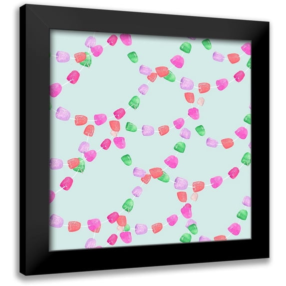 Parker, Jennifer Paxton 20x20 Black Modern Framed Museum Art Print Titled - Candy Christmas Collection I