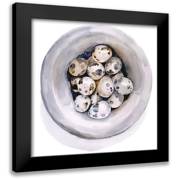 Parker, Jennifer Paxton 20x20 Black Modern Framed Museum Art Print Titled - Quail Egg Study I