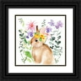 thumbnail image 1 of Parker, Jennifer Paxton 20x20 Black Ornate Wood Framed with Double Matting Museum Art Print Titled - Watercolor Spring Garden I, 1 of 4