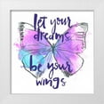 thumbnail image 1 of Parker, Jennifer Paxton 20x20 White Modern Wood Framed Museum Art Print Titled - Butterfly Dreams I, 1 of 4