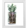 thumbnail image 1 of Parker, Jennifer Paxton 20x24 White Modern Wood Framed Museum Art Print Titled - Cactus Mason Jar II, 1 of 4