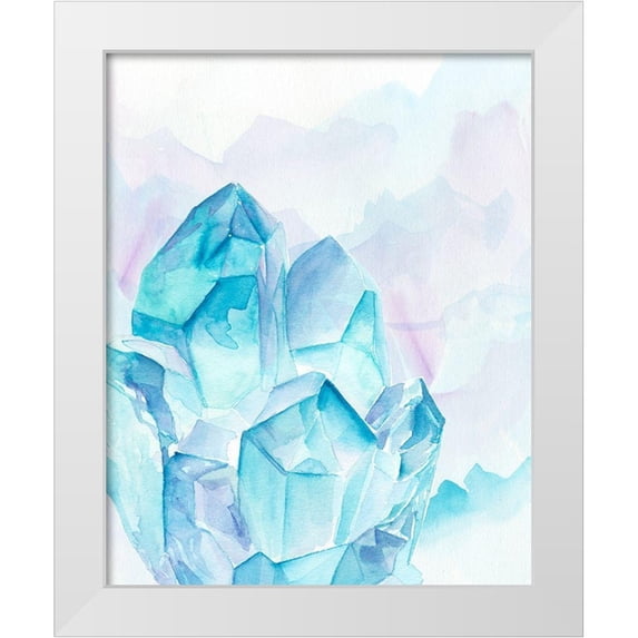 Parker, Jennifer Paxton 20x24 White Modern Wood Framed Museum Art Print Titled - Crystal Facets II