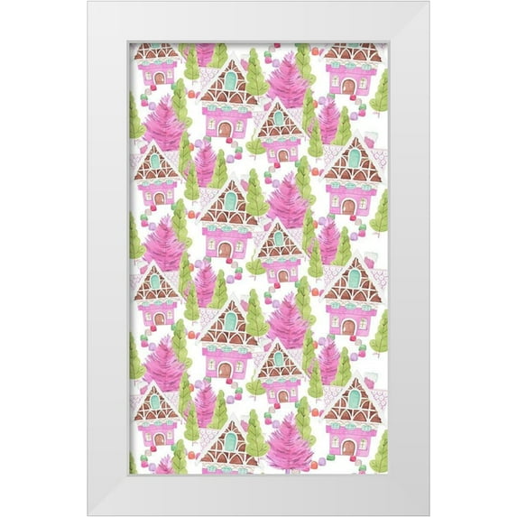 Parker, Jennifer Paxton 21x32 White Modern Wood Framed Museum Art Print Titled - Candy Christmas Collection E