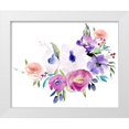 thumbnail image 1 of Parker, Jennifer Paxton 24x20 White Modern Wood Framed Museum Art Print Titled - Watercolor Anemone I, 1 of 4